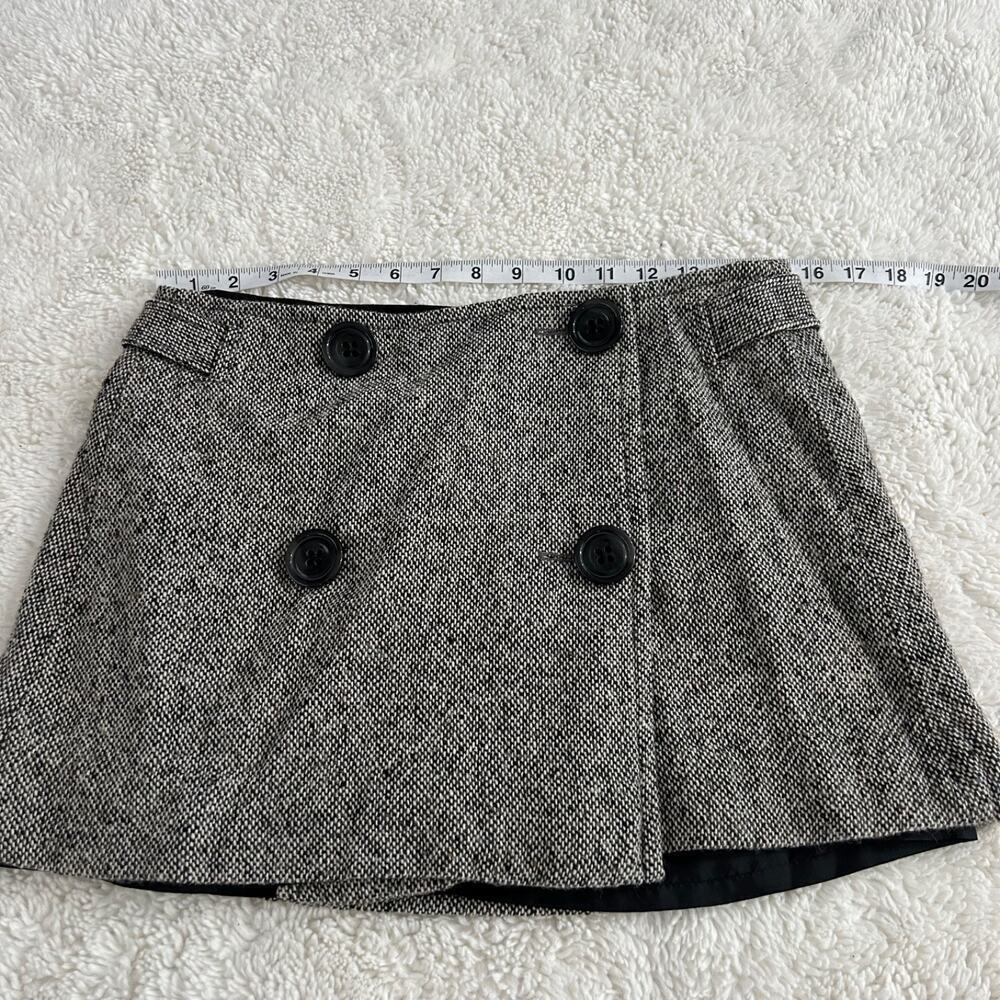 Gap Womens Twill Set Black and White Wool Blend Sz 6 Skirt Sz L Jacket Old Money - Picture 8 of 10